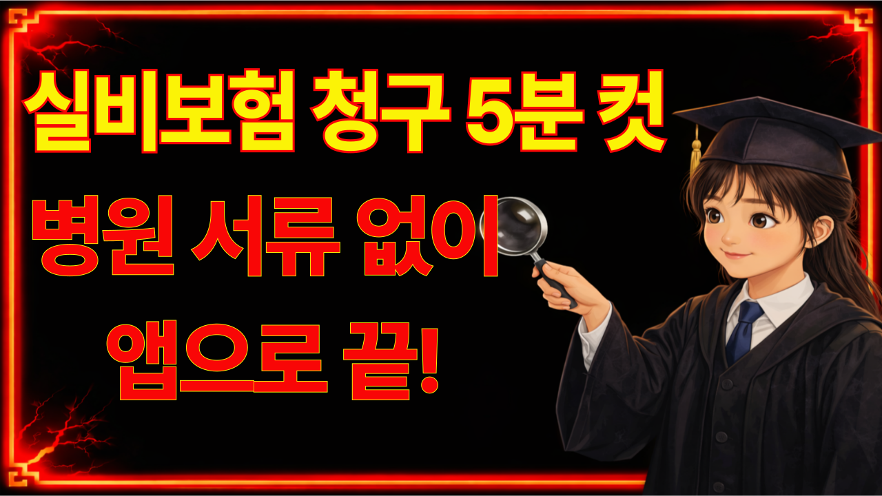실비보험 청구 병원 서류 없이 앱으로 5분 만에 끝내는 방법